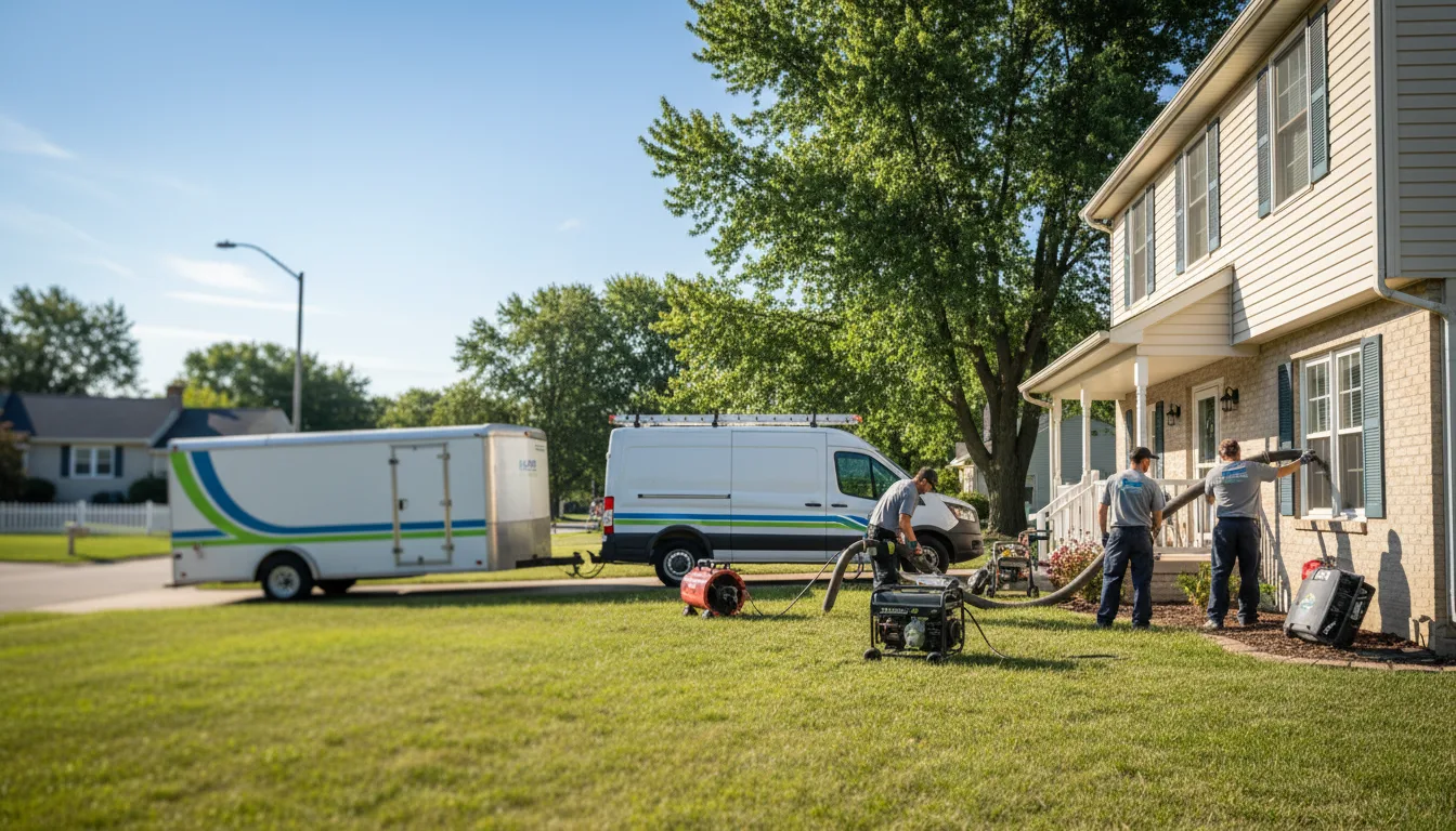 Flooded Basement Restoration And Cleanup With Repair in Bradford, OH near me